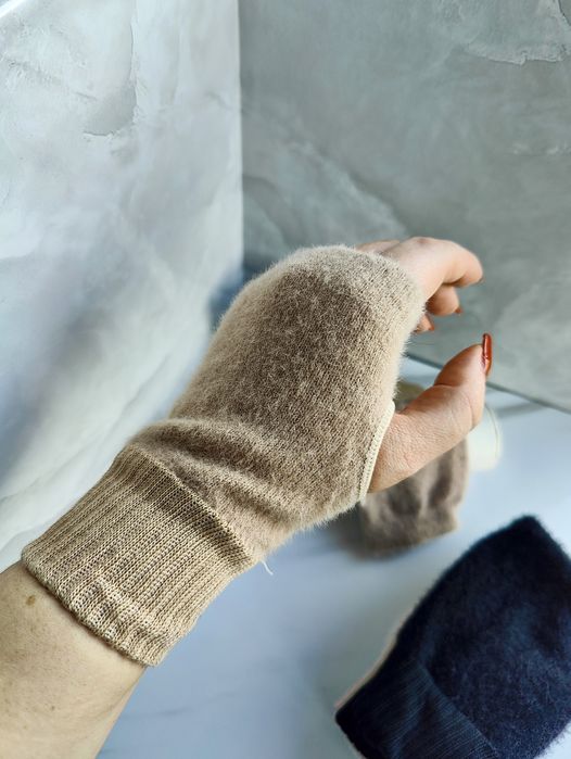 Жіночі рукавиці без пальців, мітенки