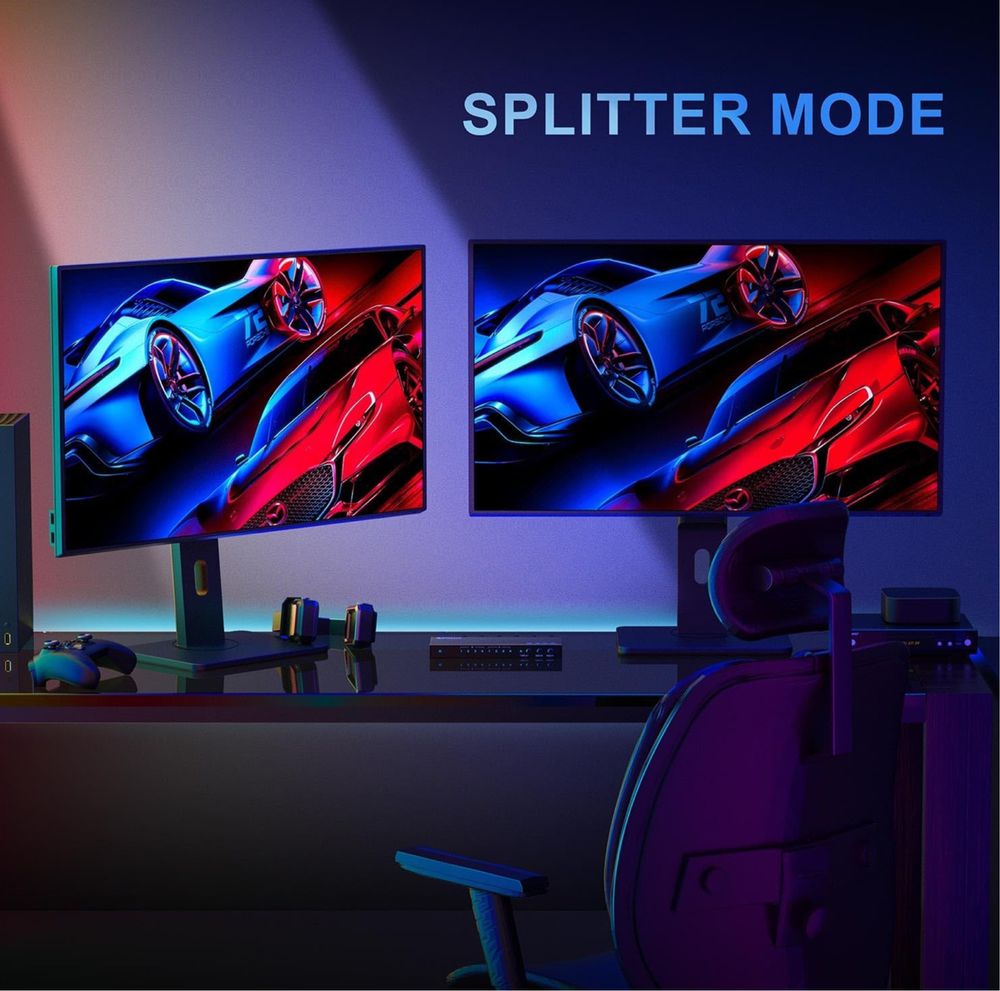 PORTTA przełącznik 4K 60Hz HDMI Matrix 4x2