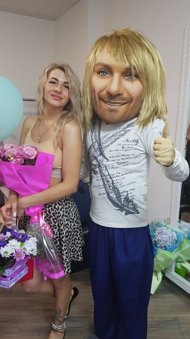 Привiтання на свято, Мiшка Тедди , пес Патрон , Микки, Панда, стриптиз
