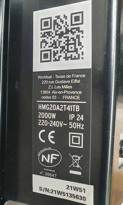 Grzejnik elektryczny konwektorowy ceramiczny Carrera HMG20A2T41T  2000