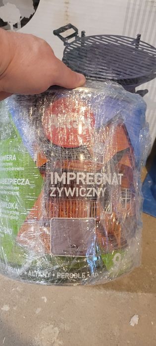 Farba zywiczna kolor szary do drewna 9 litrow