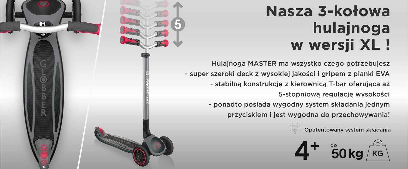 Hulajnoga 3-kołowa Globber Master Lights