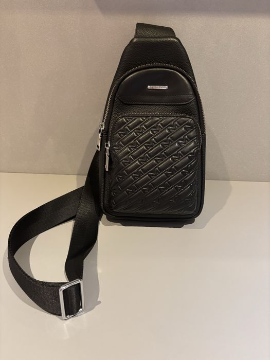 Чоловіча сумка, сумка-слінг LeGrand шкіряна.