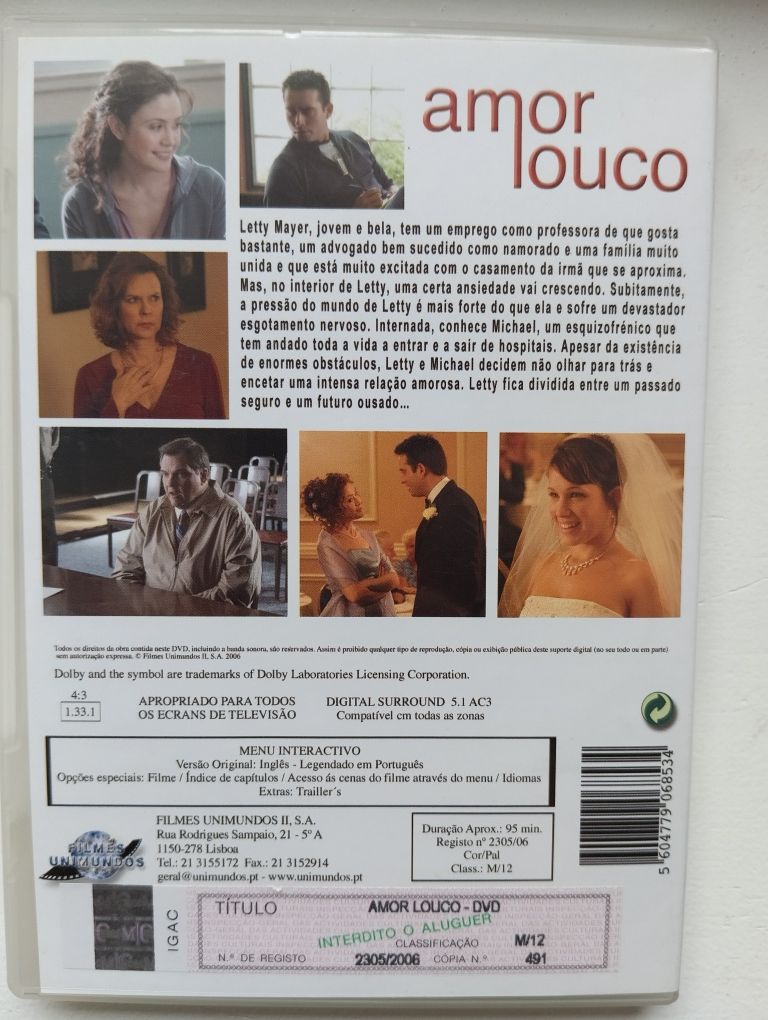 DVD amor louco ( original)