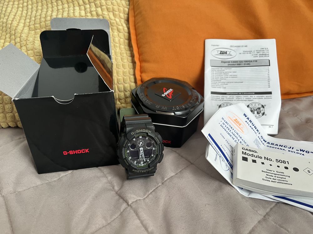 Casio G Shock GA 100L 1AER