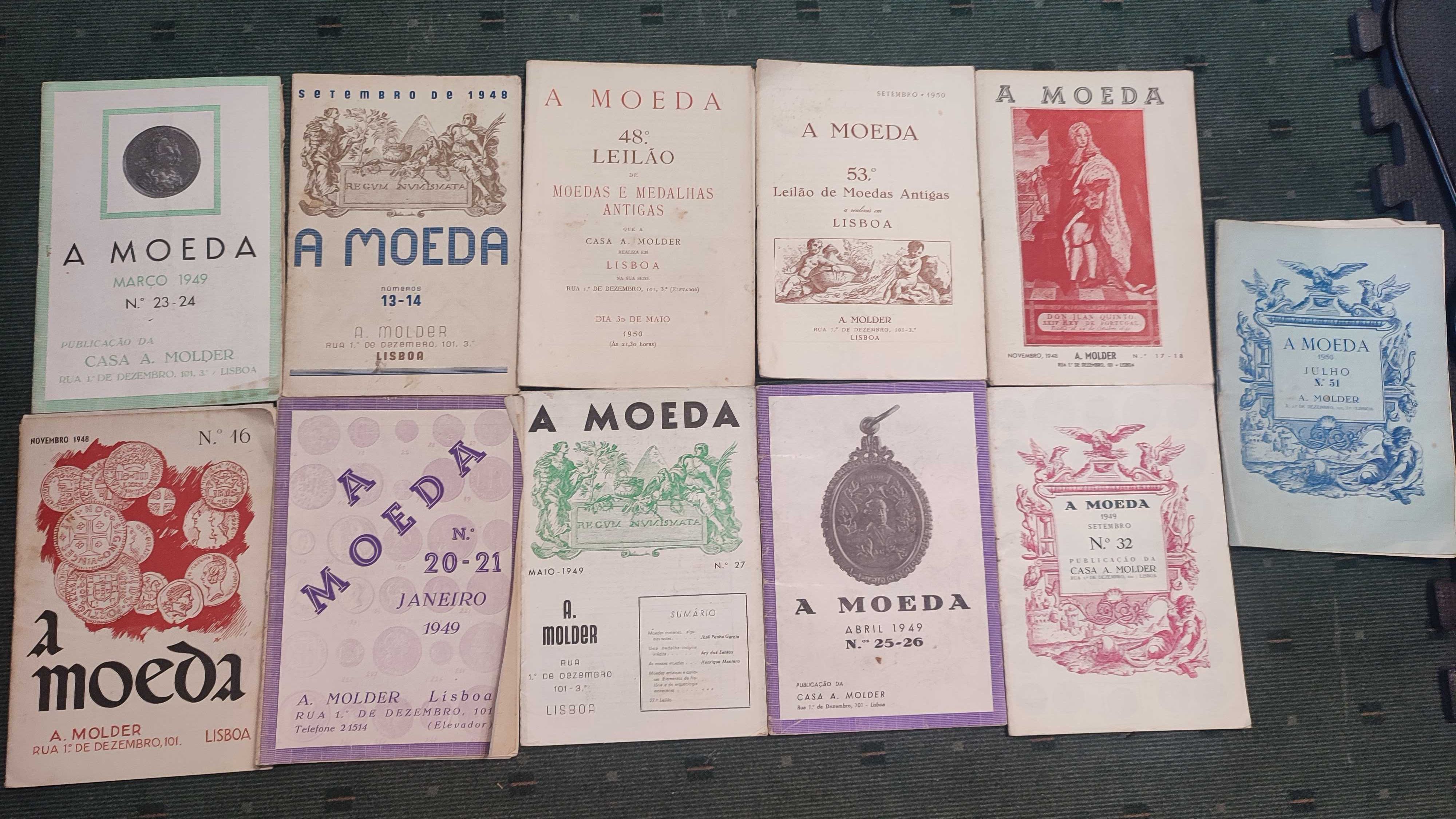 11 Revistas A Moeda - Anos 40 e 50