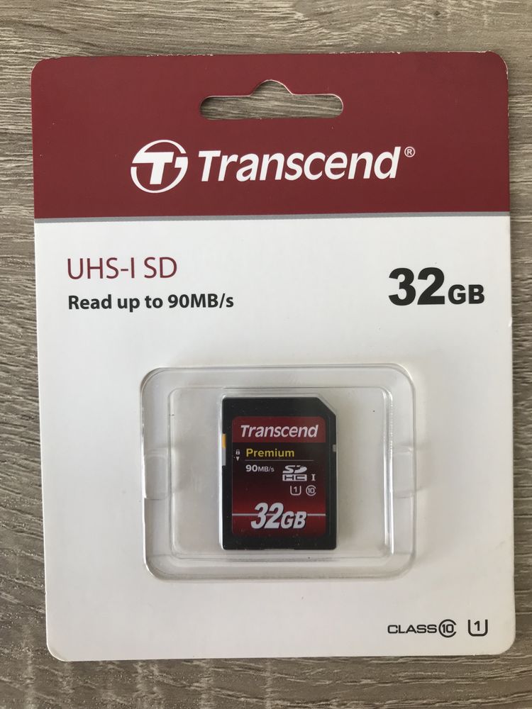 Карта памяти Transend 32 GB / Карта пам'яті Transcend 32Gb
