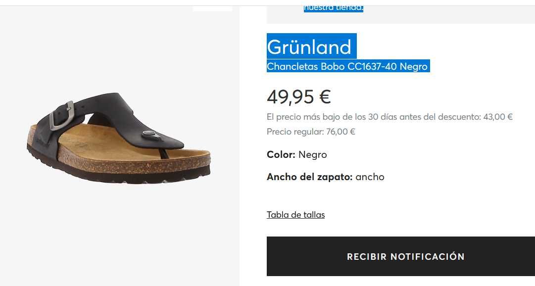 Шльопанці чоловічі з натуральної шкіри Grunland, 43р