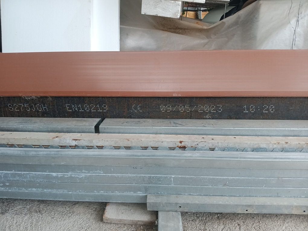 Vigas ferro quadradas 6m
