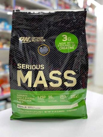 Optimum nutrition serious mass 5.44кг гейнер