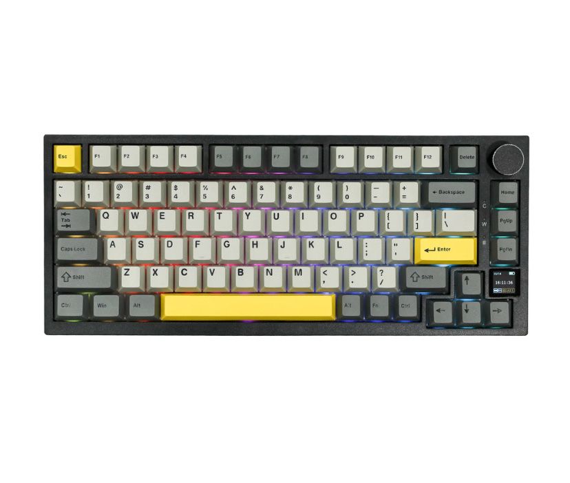 Ajazz ak820 pro клавіатура механічна, з екраном, ігрова клавіатура