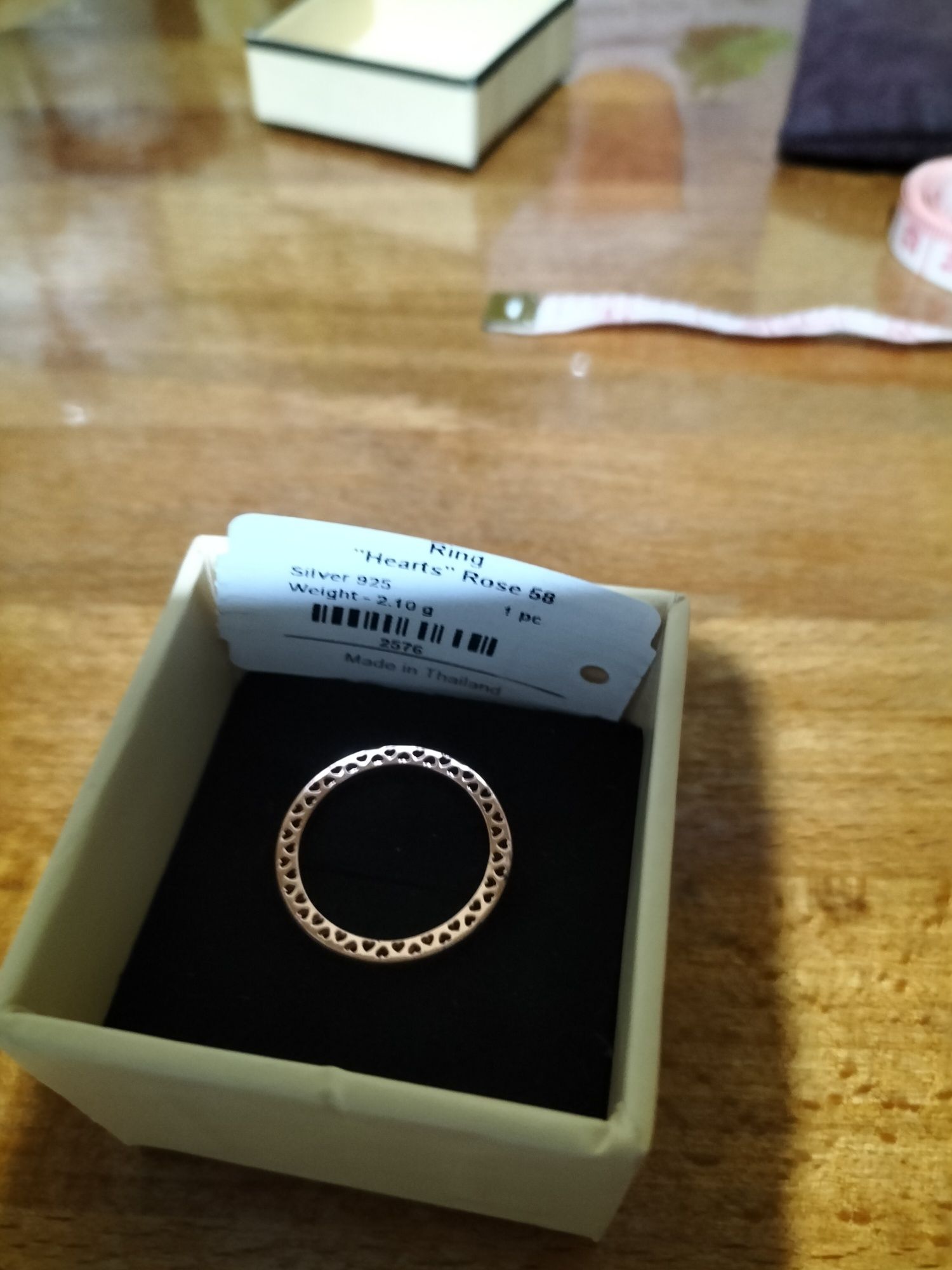 Кольцо Pandora rose