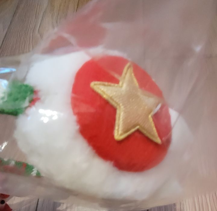 Słuchawki świąteczne dla dziecka. z Mikołajem, nauszniki. NOWE