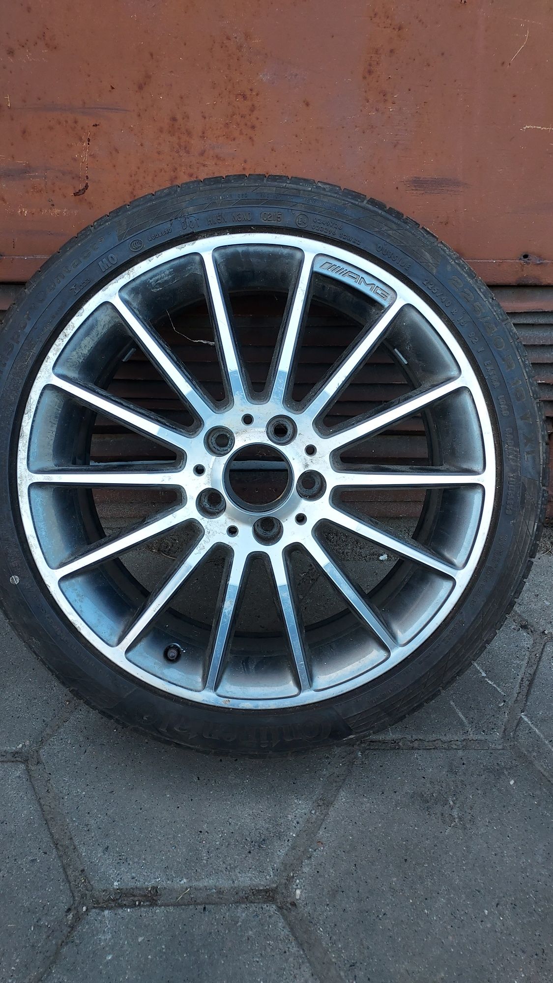 Oryginalne Koło Mercedes-Benz B-klasa AMG W176 225/40R18 Conti 8mm