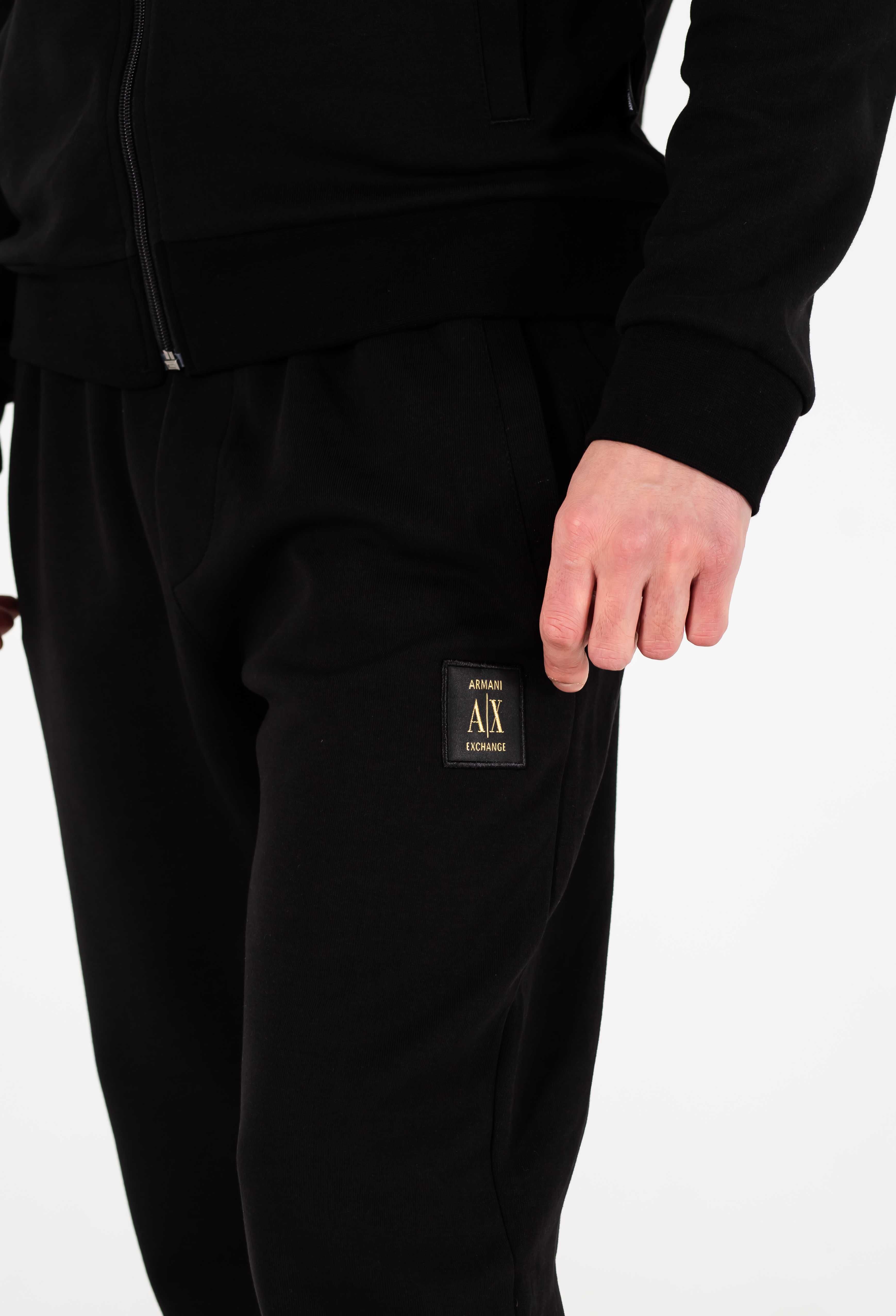 Чоловічий спортивний костюм Armani Exchange чорного кольору