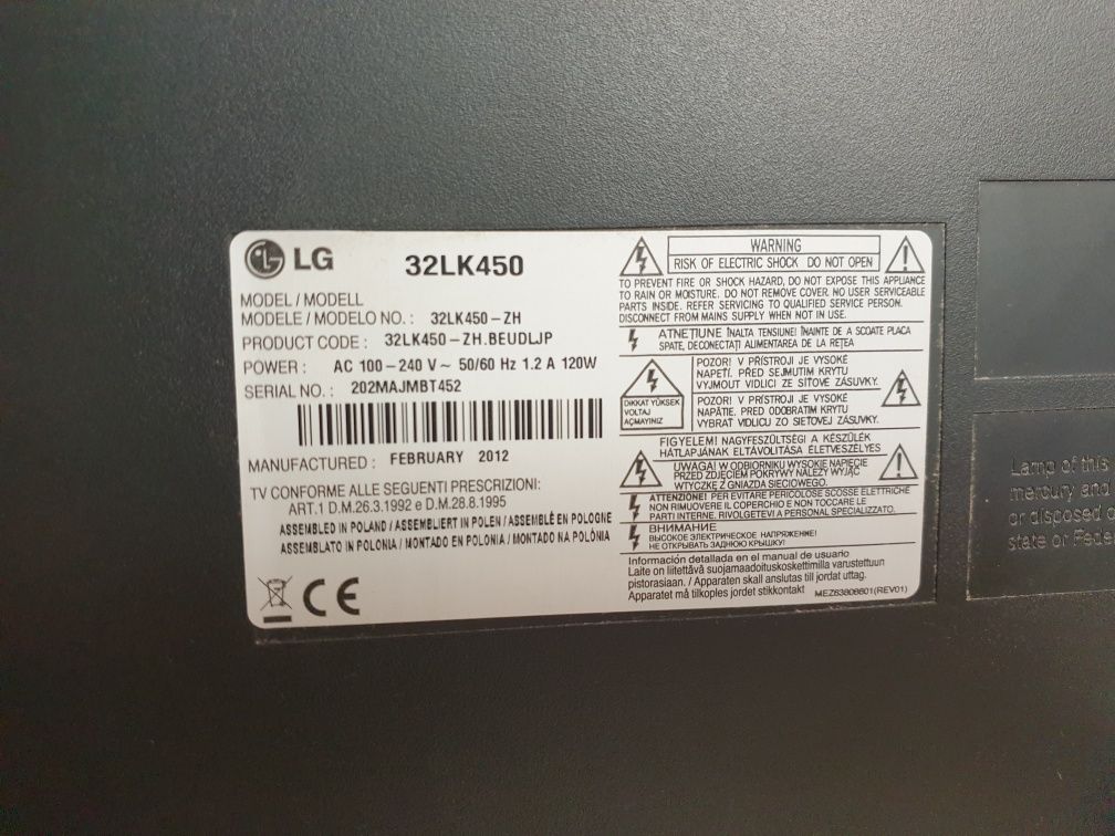 Telewizor LG 32LK450 Full HD.