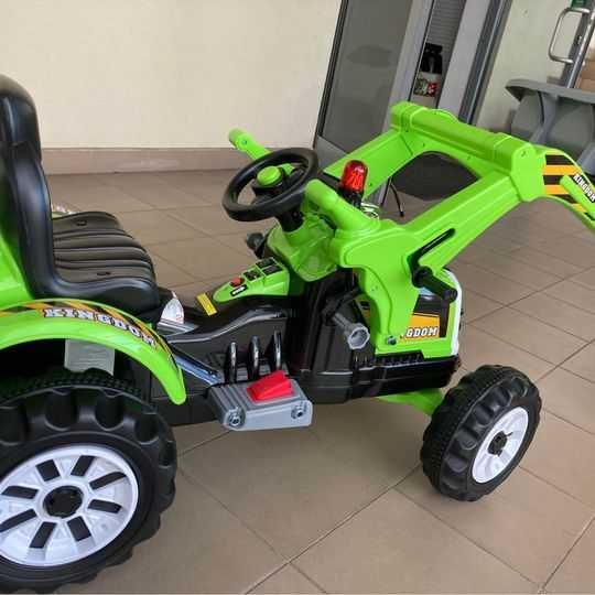 Pojazd Koparka Traktor Zielona KINGDOM