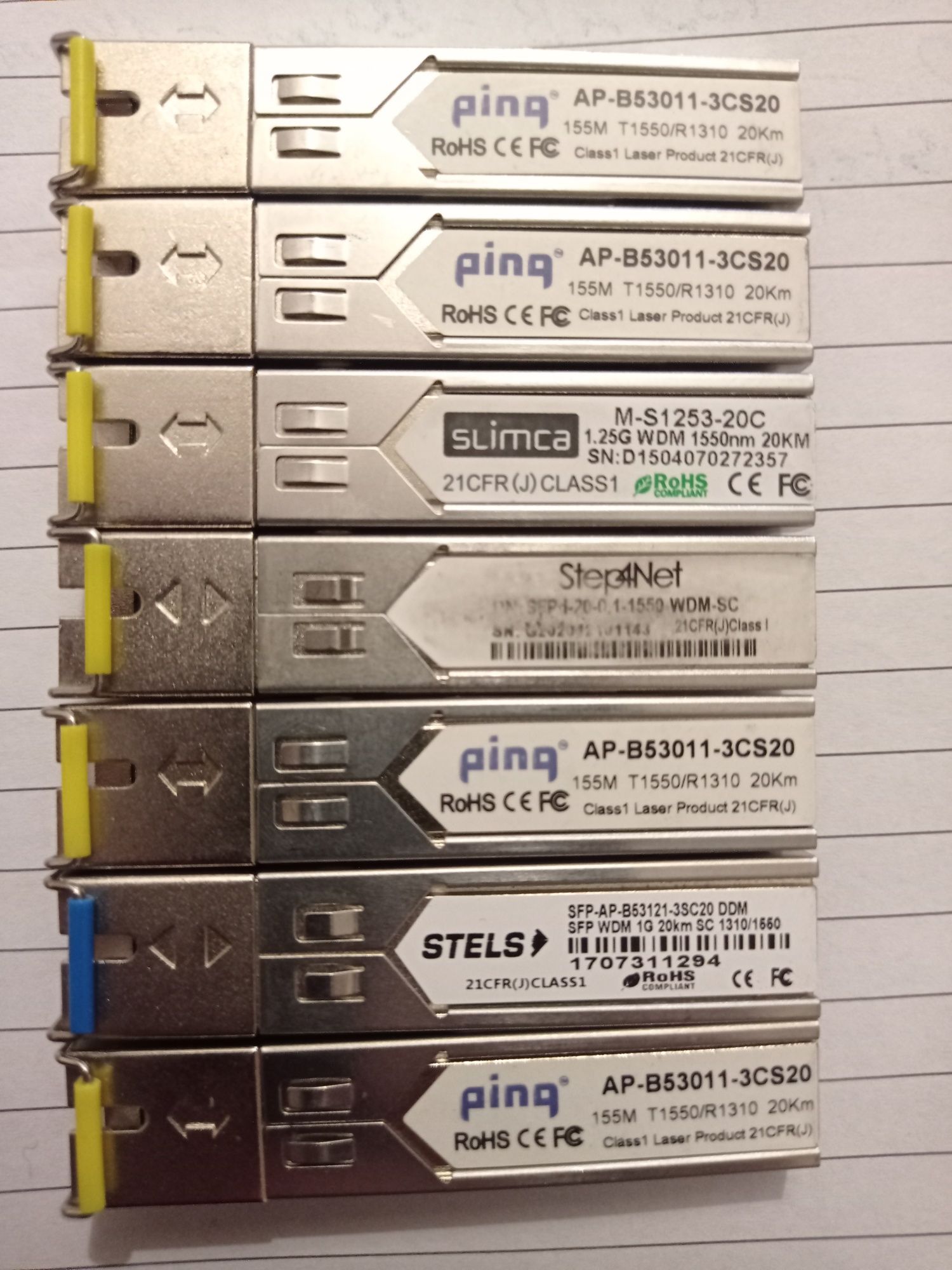 SFP - модуль 20км.  1310 1550 155Мбит та 1 Гб
