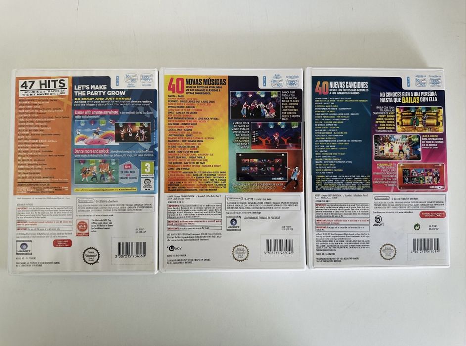 Jogos JUST DANCE 2014 e 2018 Nintendo Wii