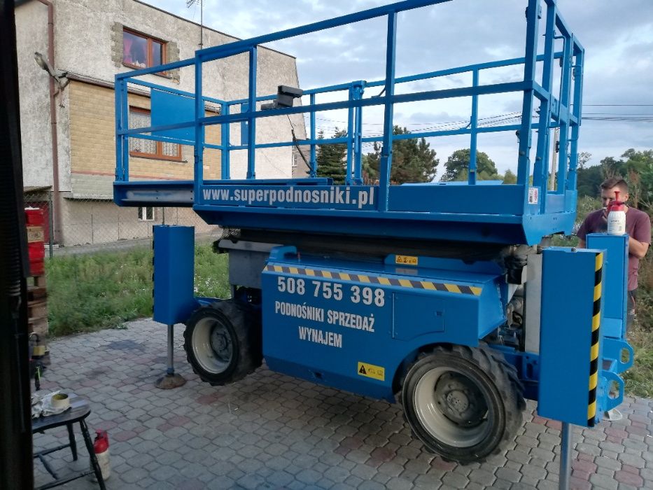 Zwyżka wynajem podnośnik nożycowy ,Genie jak JLG skyjack haulotte