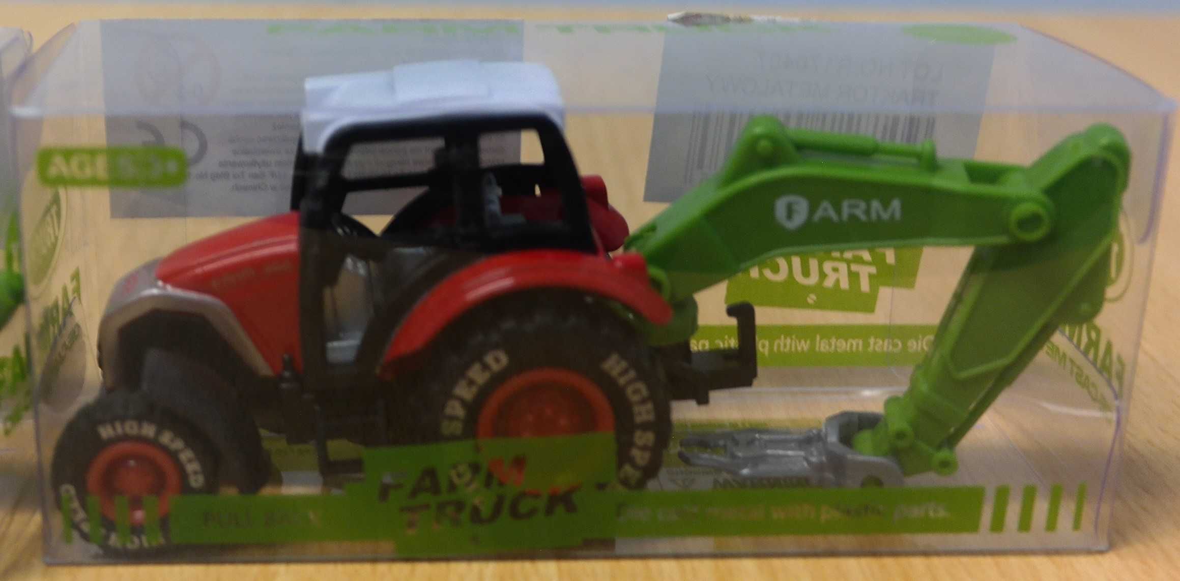 traktor czerwony farm truck nowy