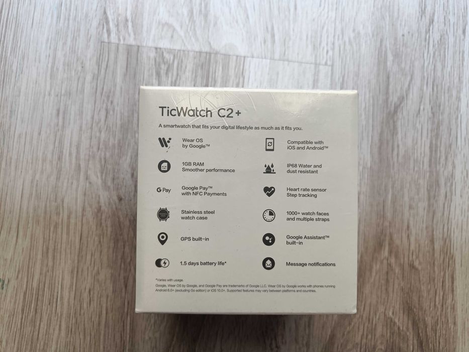 NOWY Zegarek Smartwatch Mobvoi Ticwatch C2+ Gwarancja płatności NFC
