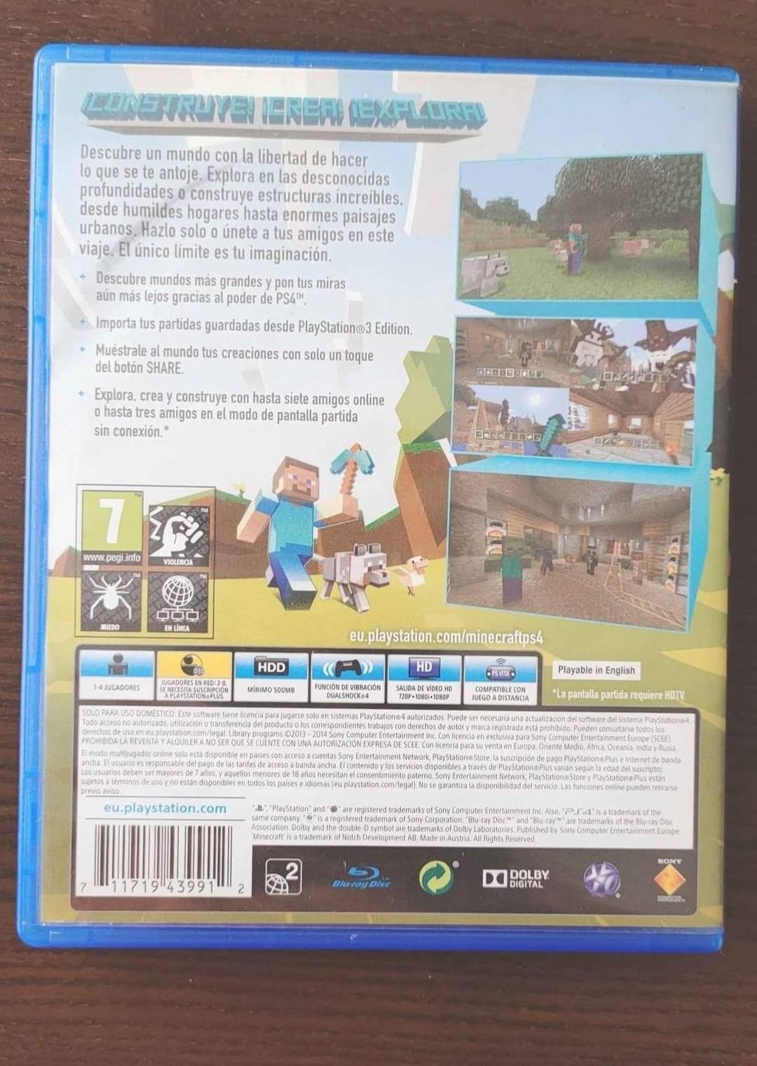 Minecraft PS4 PlayStation 4