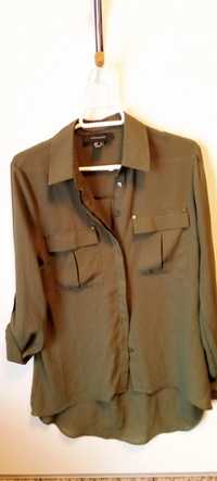 Camisa verde caqui, tamanho S (38 EUR )