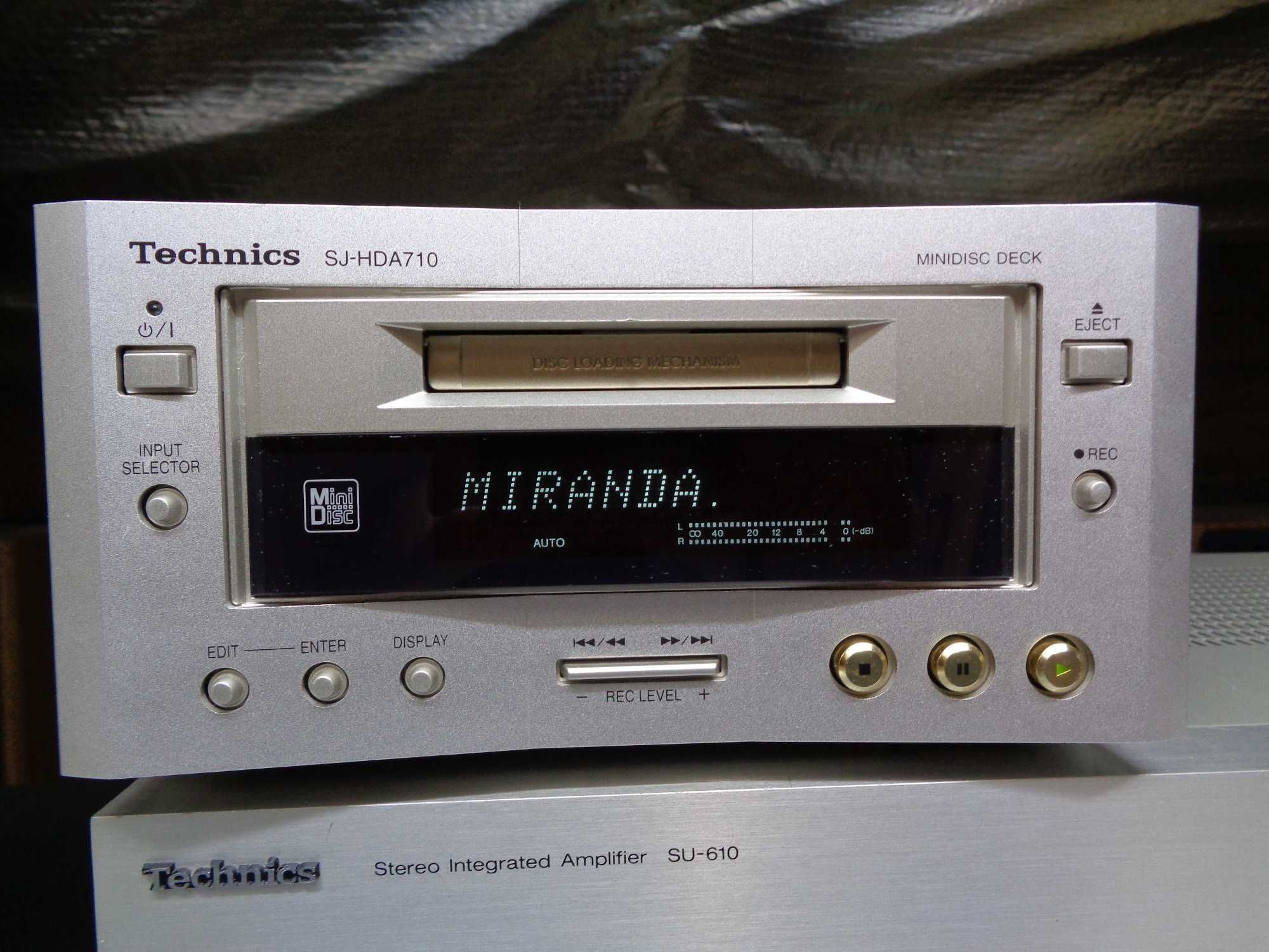 Technics Minidisc Recorder SJ-HDA710