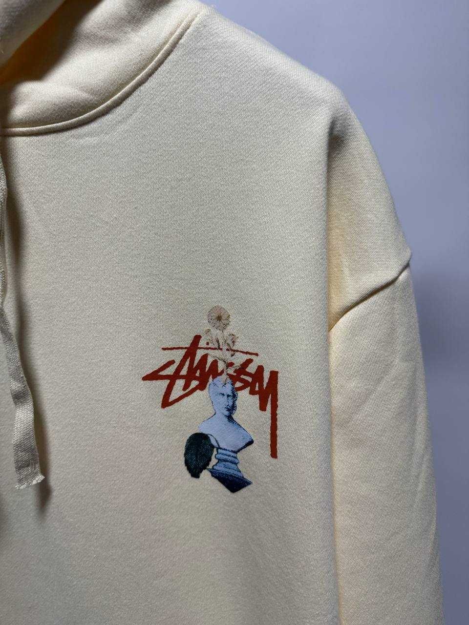 Худі Stussy в молочному кольорі