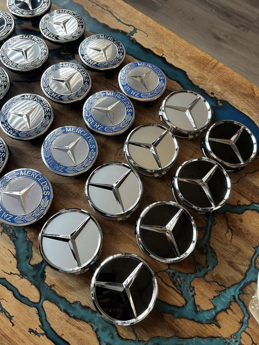 Ковпачки для дисків Mercedes-Benz 75мм.