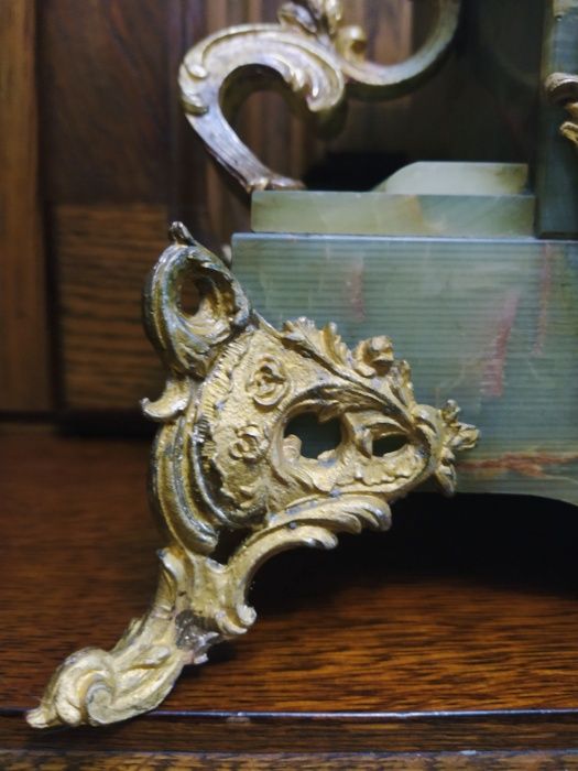 Каминные,антикварные часы,оникс,бронза,шпиатр,Франция,19 век