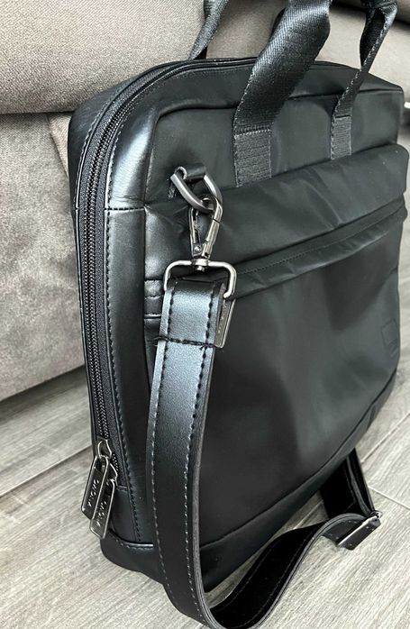 KNOMO London Сумка Чоловіча Шкіряна Чорна Месенджер Портфель Мужской