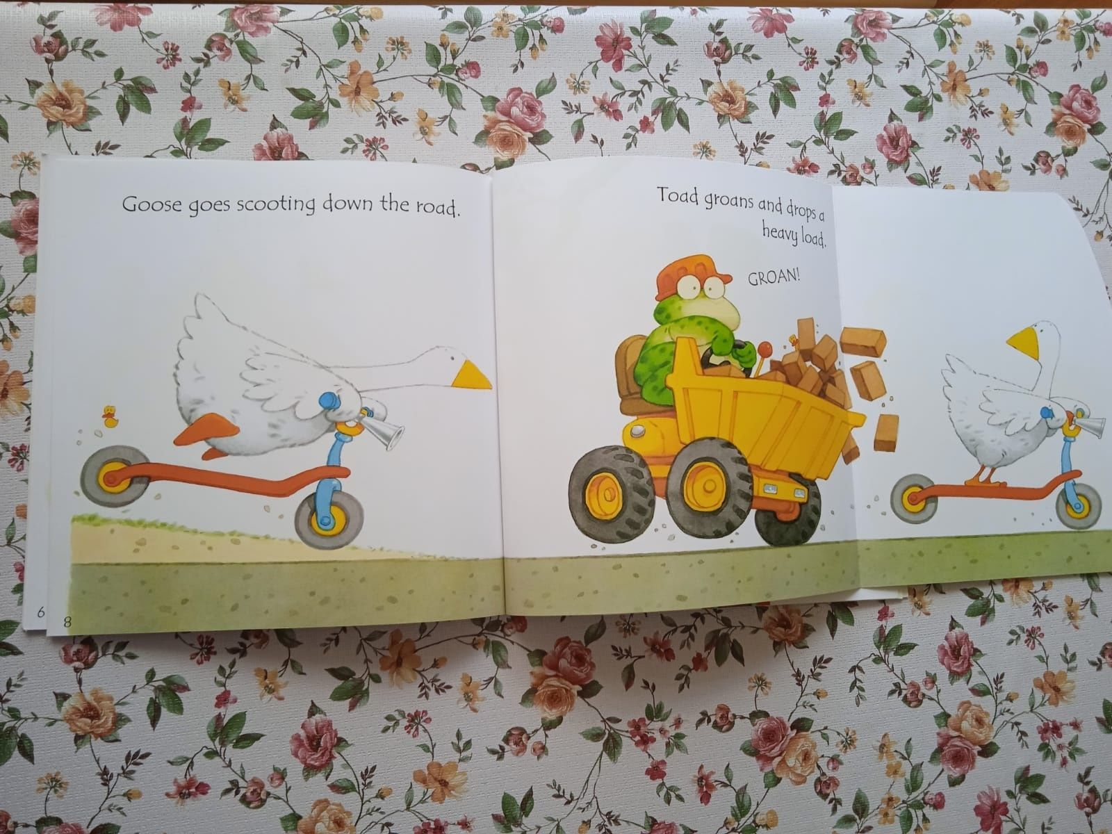 Książka dla dzieci Goose on the Loose Phonics Readers Usborne po angie