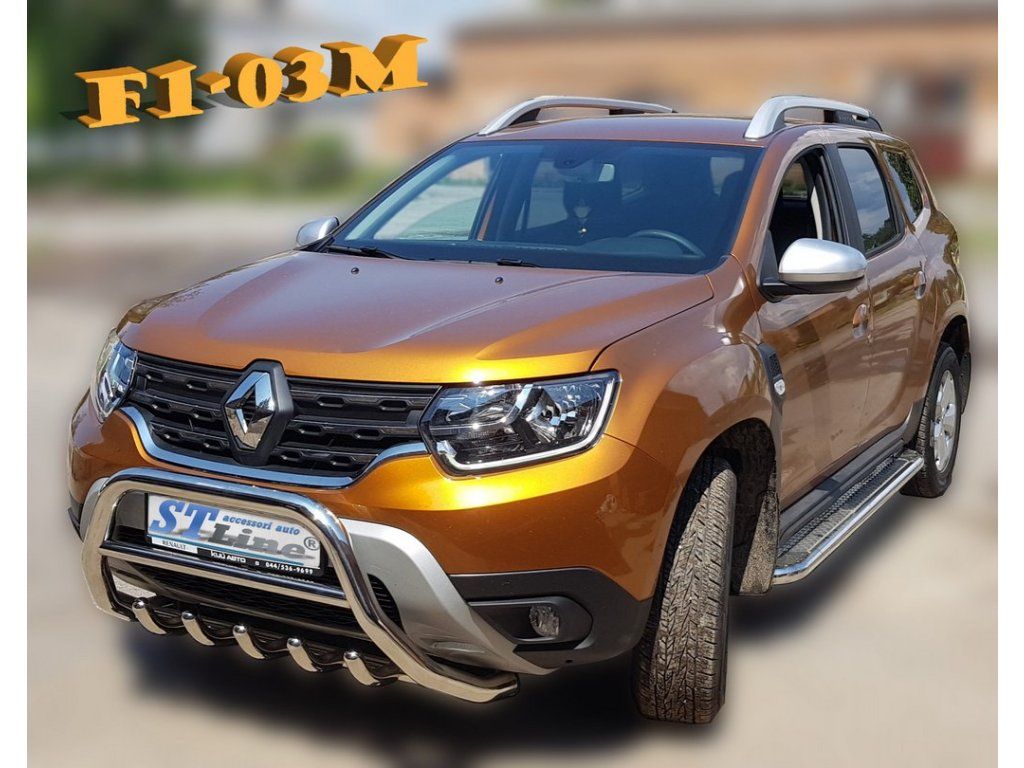 Renault Duster 2018+ Кенгурятник без надписи WT003