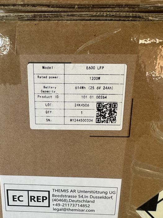 Зарядна станція Pecron LiFePo4 1800/1200Вт