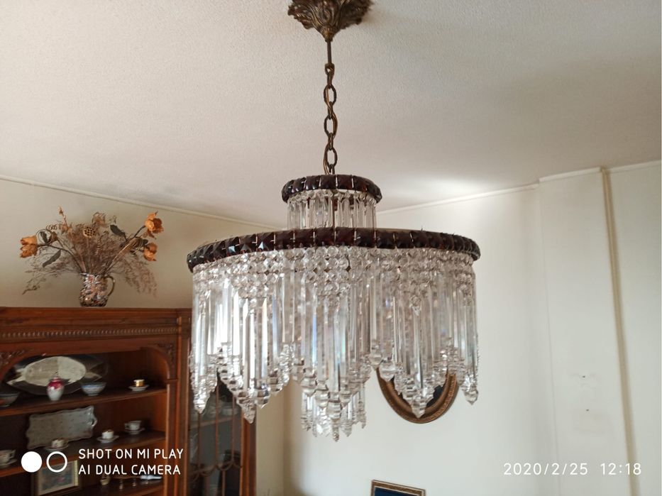 Lustre em Cristal antigo
