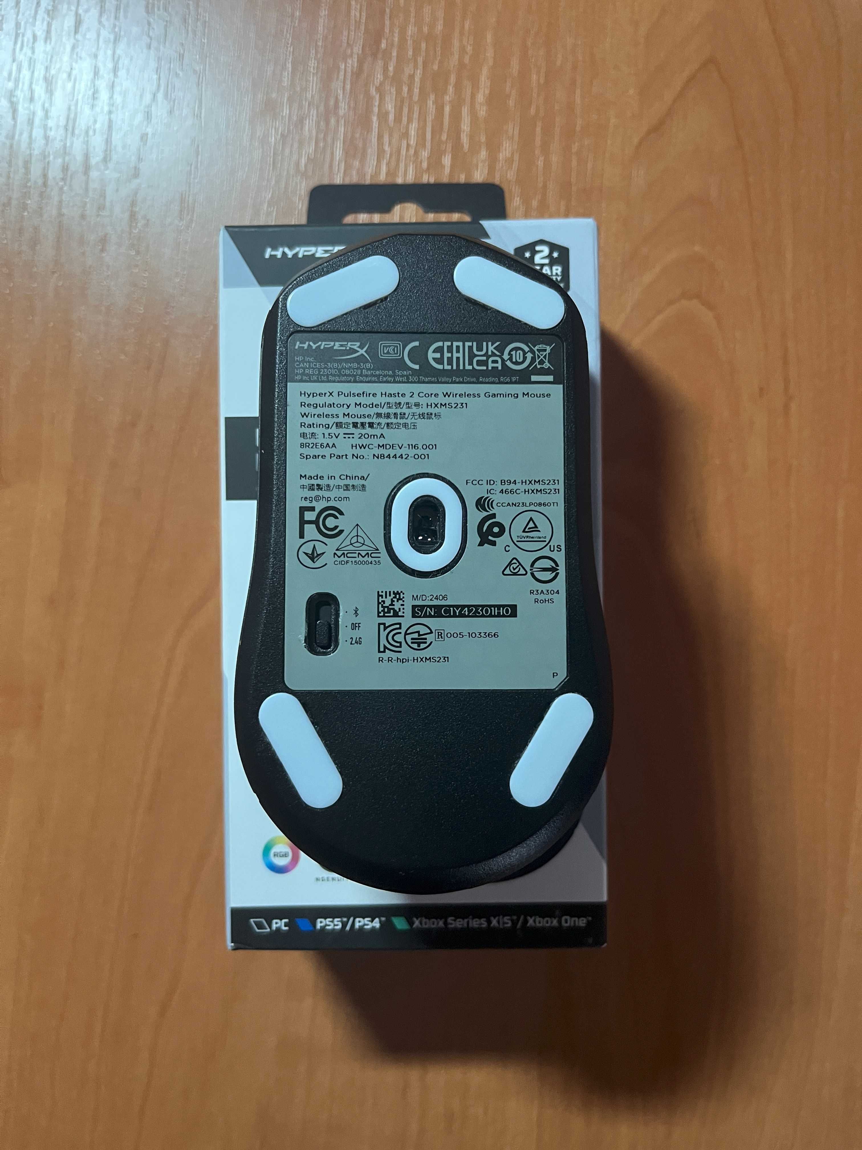 Мишка HyperX Pulsefire Haste 2 Core Wireless/Bluetooth Black