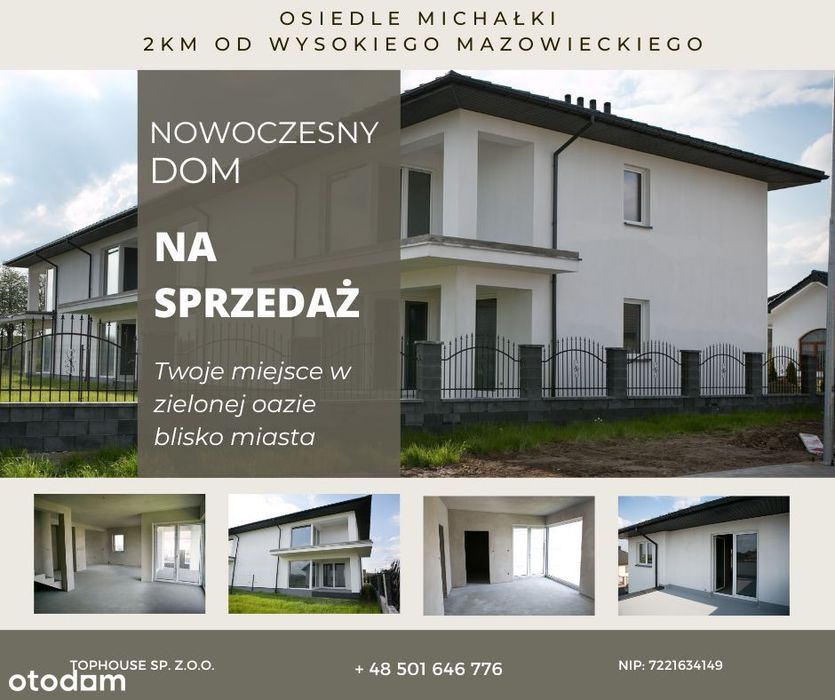 Nowoczesny dom Wysokie Mazowieckie/Michałki- 156m2