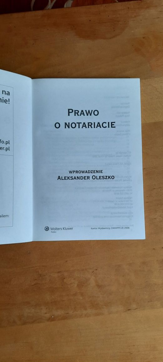 Prawo o notariacie Aleksander Oleszko