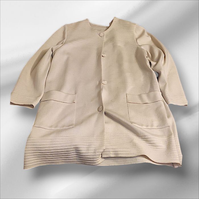 Damski sweter długi płaszcz lekki kardigan cienki swetrowy