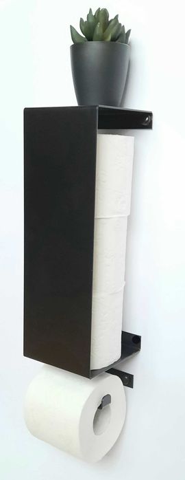 Uchwyt na papier toaletowy + pojemnik