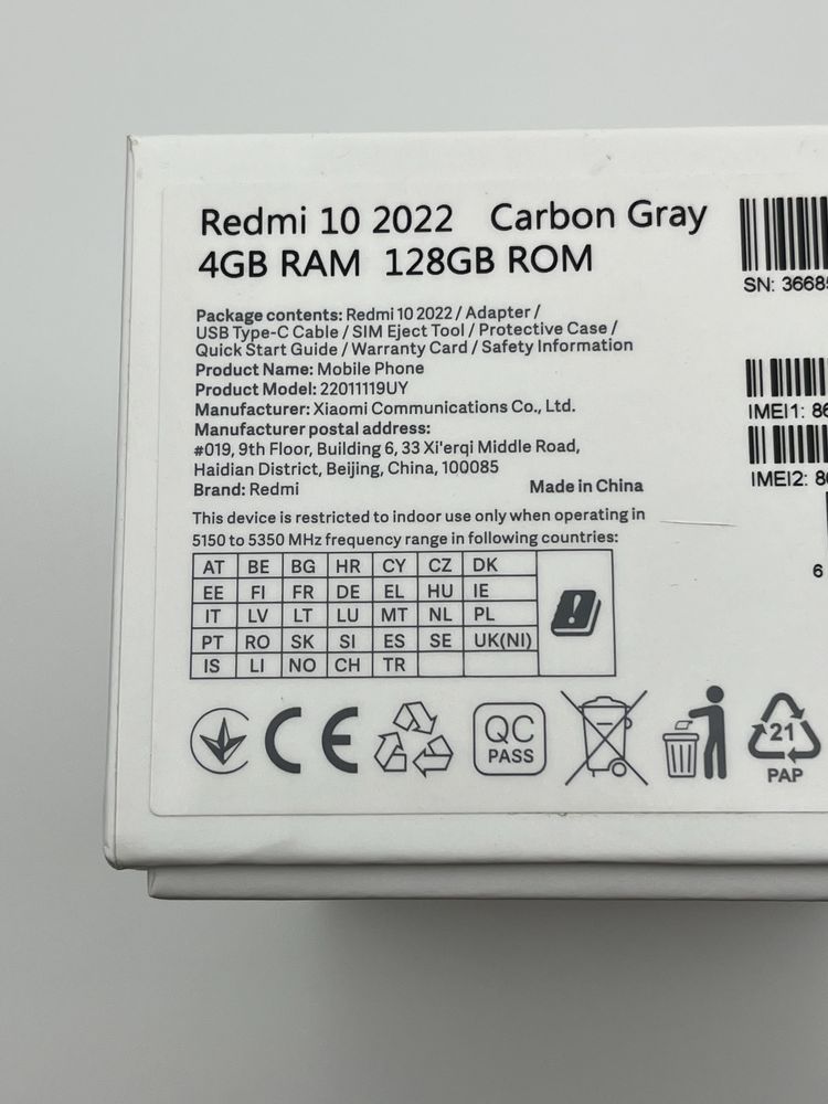 Отличное состояние! Xiaomi Redmi 10 4+2/128 Gb (сяоми редми)