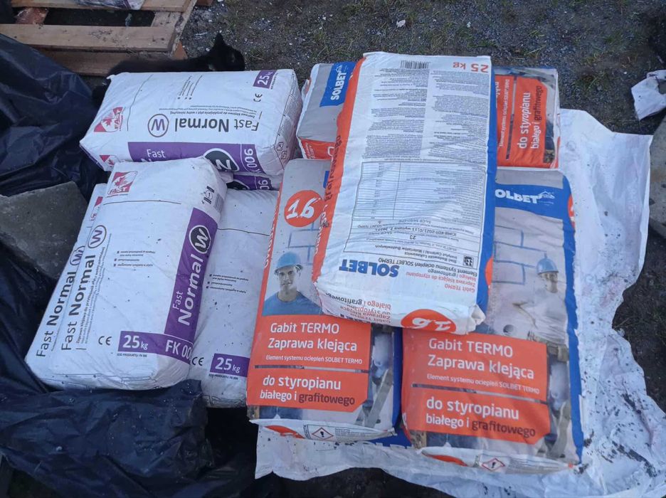 Kleje do styropianu i wełny 14 worków
