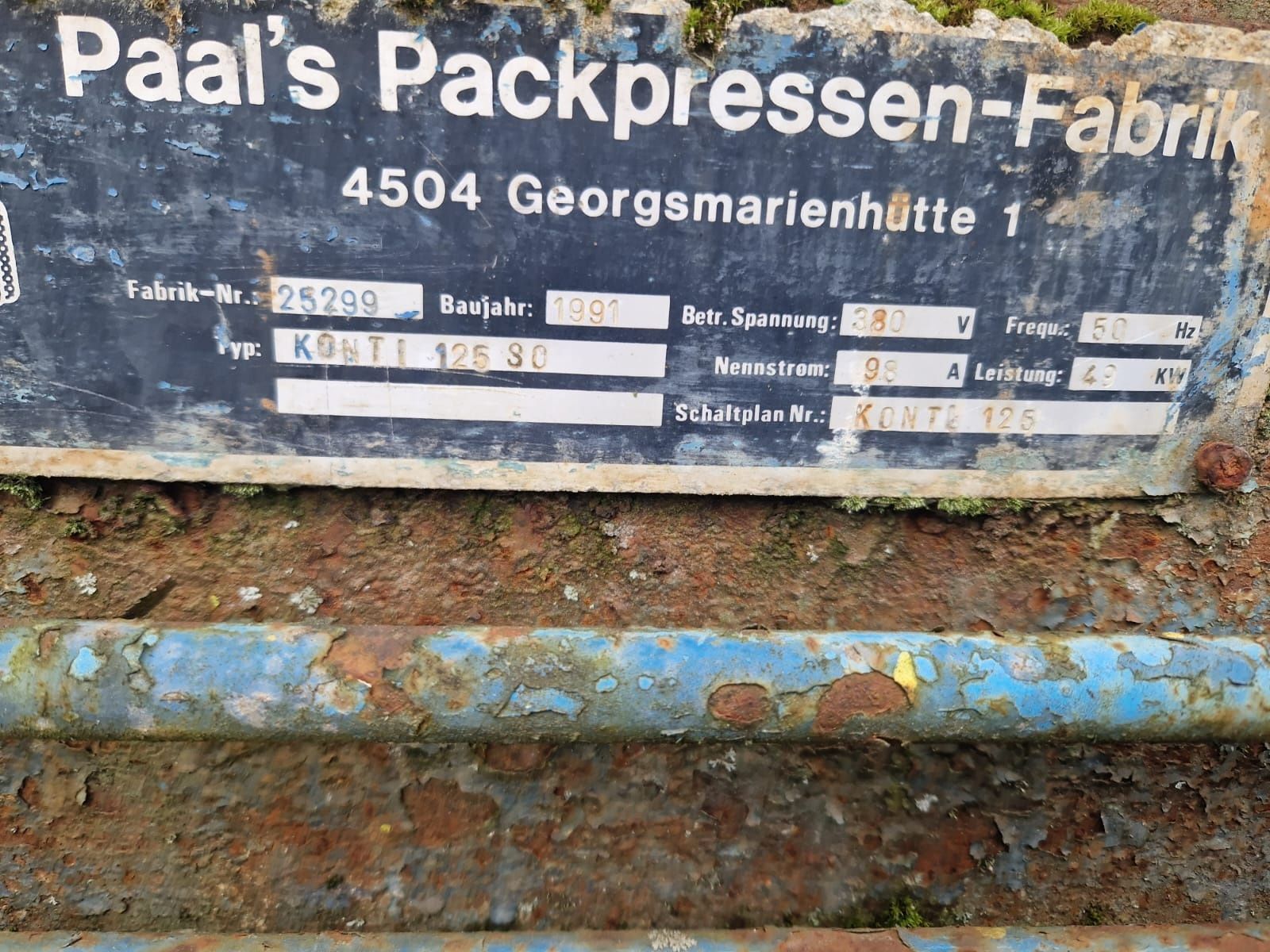 Belownica Paals Packpressen-Fabrik