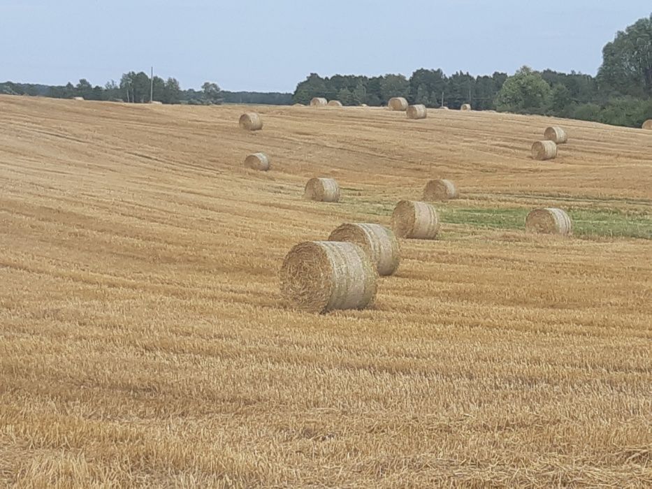 Słoma bele kostki transport do gospodarstwa