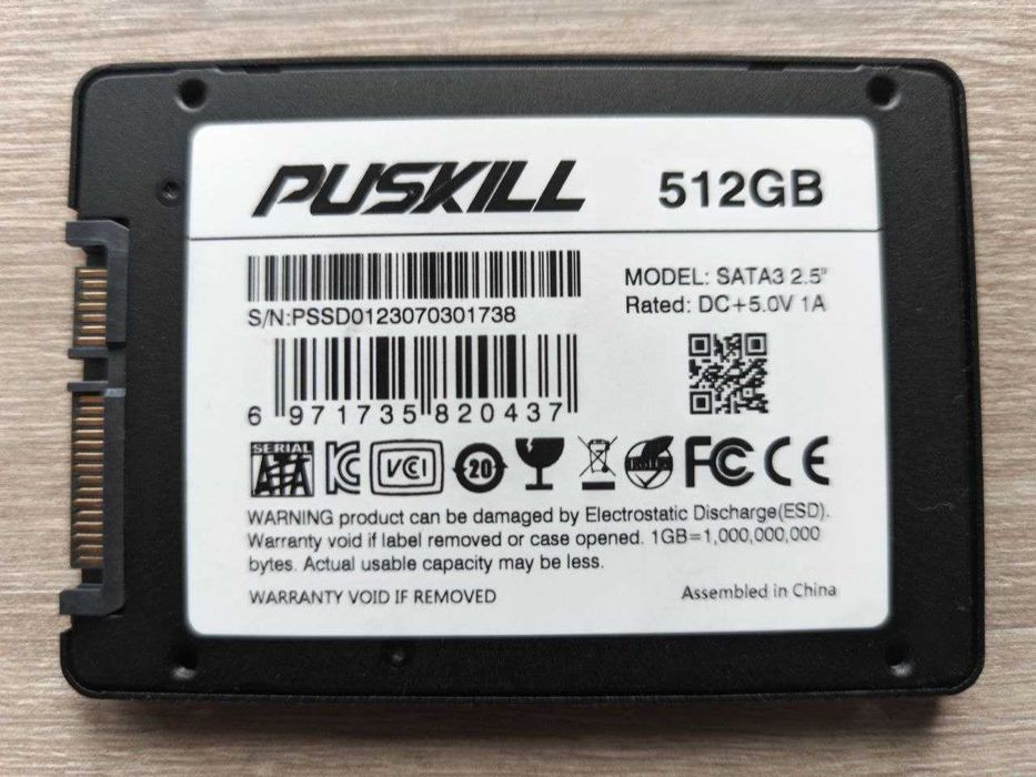 SSD 512 Gb Puskill Sata