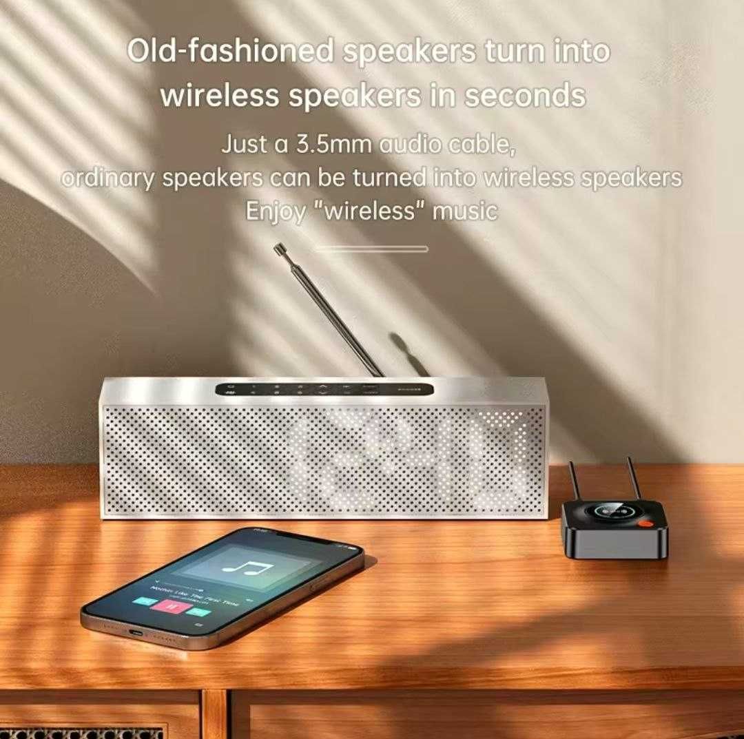 Bluetooth 5.1 Адаптер C52 с NFC AUX 3.5 мм RCA TF-карта для компьютера