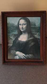 Mona Lisa w drewnianej ramie