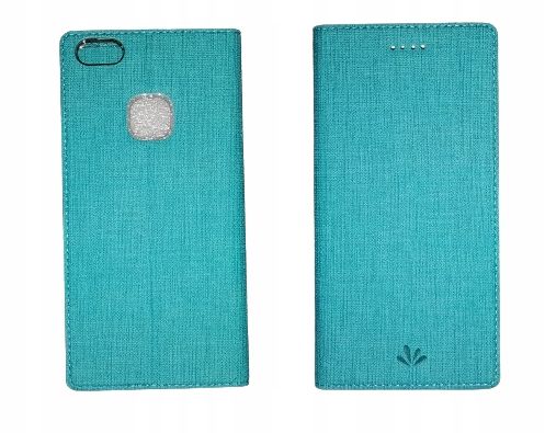 Etui z klapką do huawei p10 lite magnetyczne case pokrowiec turkus